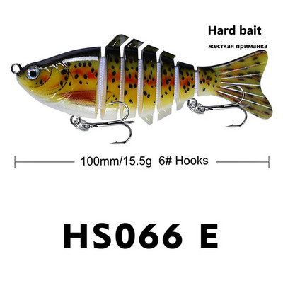 Elutruud kalapüügi landid Mitme liigesega kõvasti uppuv kunstsööt liigendatud pehme ujumissööt Kaubad meretarvete kalapüügi tarvikud