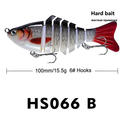 Elutruud kalapüügi landid Mitme liigesega kõvasti uppuv kunstsööt liigendatud pehme ujumissööt Kaubad meretarvete kalapüügi tarvikud