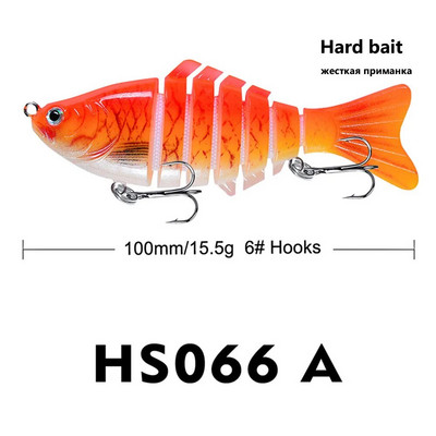 Elutruud kalapüügi landid Mitme liigesega kõvasti uppuv kunstsööt liigendatud pehme ujumissööt Kaubad meretarvete kalapüügi tarvikud