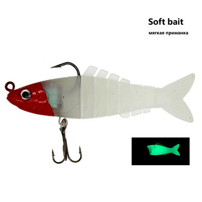 Elutruud kalapüügi landid Mitme liigesega kõvasti uppuv kunstsööt liigendatud pehme ujumissööt Kaubad meretarvete kalapüügi tarvikud