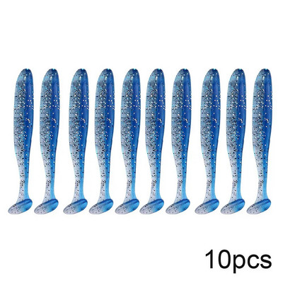 QXO 10pcs/Lot Soft Lures Silicone Bait 7cm 2g Προϊόντα για ψάρεμα Θαλασσινό ψάρεμα Pva Swimbait Wobblers Artificial Tackle
