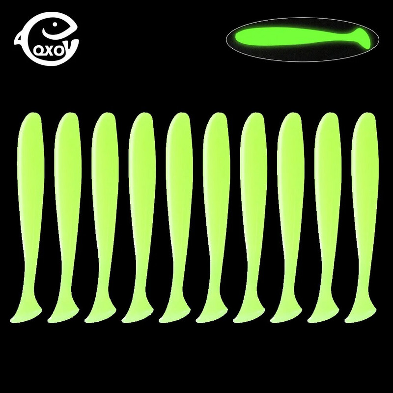 QXO 10pcs/Lot Soft Lures Silicone Bait 7cm 2g Προϊόντα για ψάρεμα Θαλασσινό ψάρεμα Pva Swimbait Wobblers Artificial Tackle