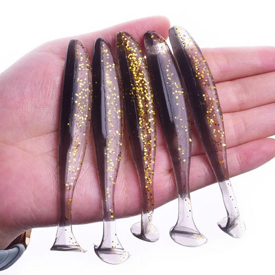 Proleurre Shad Worm mīkstā ēsma 95 mm 75 mm 50 mm T astes vobleri makšķerēšanas mānekļi, bass līdakas mākslīgā silikona peldēšana