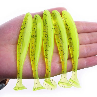 Proleurre Shad Worm mīkstā ēsma 95 mm 75 mm 50 mm T astes vobleri makšķerēšanas mānekļi, bass līdakas mākslīgā silikona peldēšana
