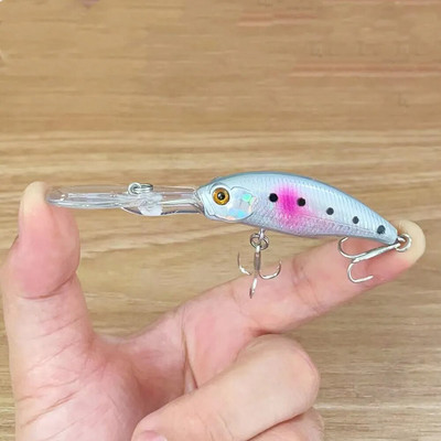 1Gb peldošs Minnow zvejas māneklis 9,5 cm 8,5 g Crankbait mākslīgā cietā ēsma Bass Vobleri karpu līdaku mānekļi Kvalitatīvi Pesca Tackle