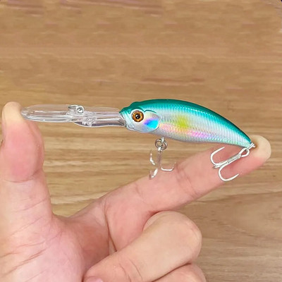 1Gb peldošs Minnow zvejas māneklis 9,5 cm 8,5 g Crankbait mākslīgā cietā ēsma Bass Vobleri karpu līdaku mānekļi Kvalitatīvi Pesca Tackle