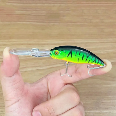 1Gb peldošs Minnow zvejas māneklis 9,5 cm 8,5 g Crankbait mākslīgā cietā ēsma Bass Vobleri karpu līdaku mānekļi Kvalitatīvi Pesca Tackle