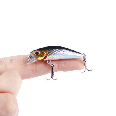 1tk Mini Minnow kalapüügi landid voblerid 4,5cm 3,5g uppuvad kunstplastist kõva sööt Crankbait Jerkbait Pesca Bass Tackle