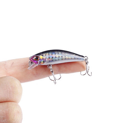1tk Mini Minnow kalapüügi landid voblerid 4,5cm 3,5g uppuvad kunstplastist kõva sööt Crankbait Jerkbait Pesca Bass Tackle