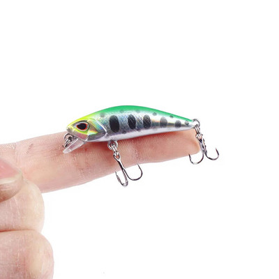 1tk Mini Minnow kalapüügi landid voblerid 4,5cm 3,5g uppuvad kunstplastist kõva sööt Crankbait Jerkbait Pesca Bass Tackle