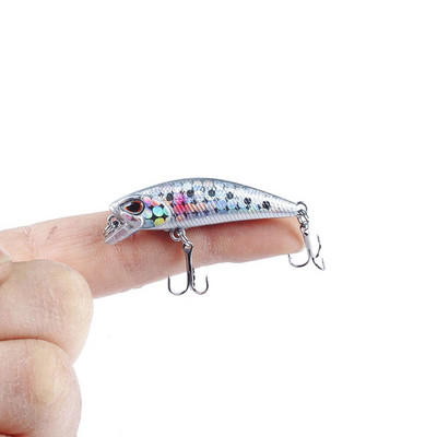 1tk Mini Minnow kalapüügi landid voblerid 4,5cm 3,5g uppuvad kunstplastist kõva sööt Crankbait Jerkbait Pesca Bass Tackle
