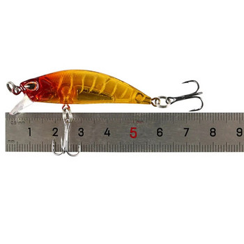 mini Sinking Minnow Wobblers Fishing Lures 5,5cm 5g Πέστροφα Τεχνητό πλαστικό σκληρό δόλωμα Jerkbait Crankbait Bass Fishing Tacking