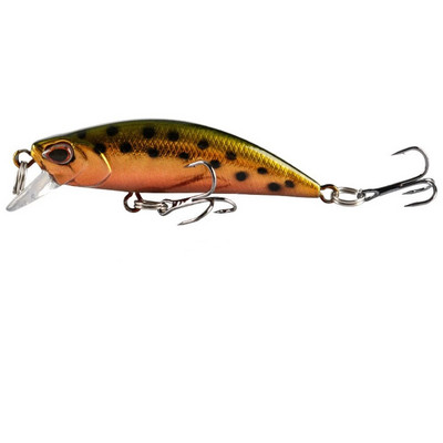 mini uppuvad Minnow voblerid 5,5 cm 5g forell Tehisplastist kõva sööt Jerkbait Crankbait Bass kalastustarbed