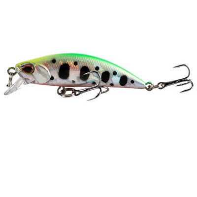 mini uppuvad Minnow voblerid 5,5 cm 5g forell Tehisplastist kõva sööt Jerkbait Crankbait Bass kalastustarbed