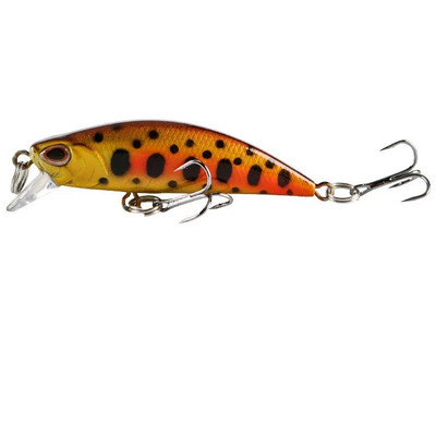 mini uppuvad Minnow voblerid 5,5 cm 5g forell Tehisplastist kõva sööt Jerkbait Crankbait Bass kalastustarbed