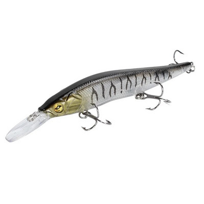 1 gab Minnow makšķerēšanas mānekļi 13,5 cm 15,8 g kvalitatīvi suspensijas vobleri 3D Lifelike Eyes Bass Pike Bait Mākslīgā Pesca cietā ēsma