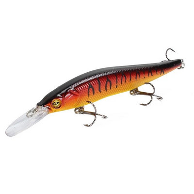 1 gab Minnow makšķerēšanas mānekļi 13,5 cm 15,8 g kvalitatīvi suspensijas vobleri 3D Lifelike Eyes Bass Pike Bait Mākslīgā Pesca cietā ēsma