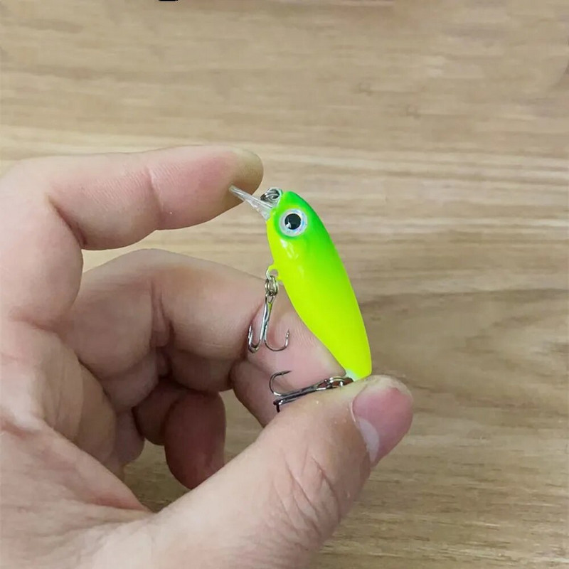 1gab./partijā Mini Minnow zvejas mānekļi vobleri 4,5cm 2,5g mākslīgās plastmasas cietā ēsma Crankbait Jerkbait Pesca Bass Tackle