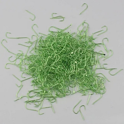 50 gab. Makšķerēšanas āķis, sērija 1#-9#. Dzeloņveida makšķeres āķis ar augstu oglekļa tēraudu, sarkans zelts, saliekti ēsmas āķi, gredzenveida karpas āķa piederumi