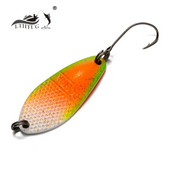 Peche Leurre LTHTUG Pesca Dohna SPOON 2,5g 30mm πολύχρωμο κουτάλι δόλωμα Copper Stream Metal Fishing Lure For Trout Chub Perch Salmon