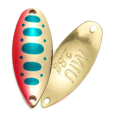 LTHTUG Pesca Stream Bait Pastrva Spoon Bait MIU 2.2g 2.8g 3.5g Spinner Copper Metal Fishing Spoon Mamac za pastrvu Smuđ Štuka Losos