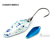 COUNTBASS Foreļu makšķerēšanas karotes 2,4 g 3/32oz Casting Metāla Lure for Salmon Pike Bass Metāla misiņa ēsmas