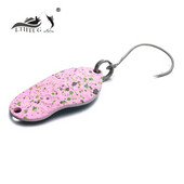 Vadības makšķerēšanas mānekļi PENTA NITRO 2.1g 25mm krāsains karotes ēsma misiņš vara metāla straumes zvejas māneklis forelei asari