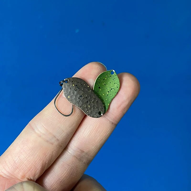 Vadības makšķerēšanas mānekļi PENTA NITRO 2.1g 25mm krāsains karotes ēsma misiņš vara metāla straumes zvejas māneklis forelei asari