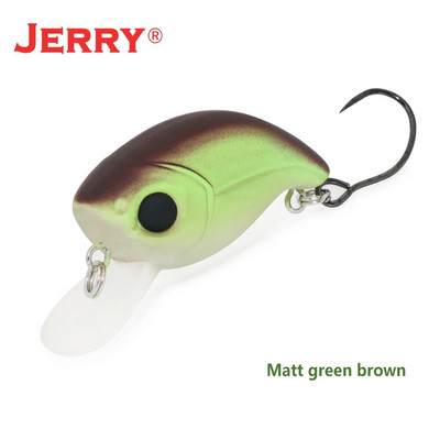 Jerry Tiptoe 2,4g 3cm Wobble Makšķerēšanas māneklis Crankbait Hard Bait Peldošs mikro spinings māneklis Ultralight Pesca Tackle