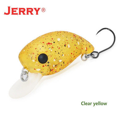 Jerry Tiptoe 2,4g 3cm Wobble Makšķerēšanas māneklis Crankbait Hard Bait Peldošs mikro spinings māneklis Ultralight Pesca Tackle