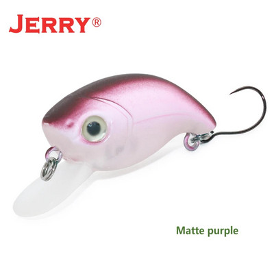 Jerry Tiptoe 2,4g 3cm Wobble Makšķerēšanas māneklis Crankbait Hard Bait Peldošs mikro spinings māneklis Ultralight Pesca Tackle