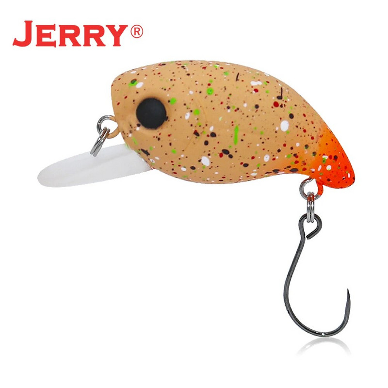 Jerry Tiptoe 2,4g 3cm Wobble Makšķerēšanas māneklis Crankbait Hard Bait Peldošs mikro spinings māneklis Ultralight Pesca Tackle