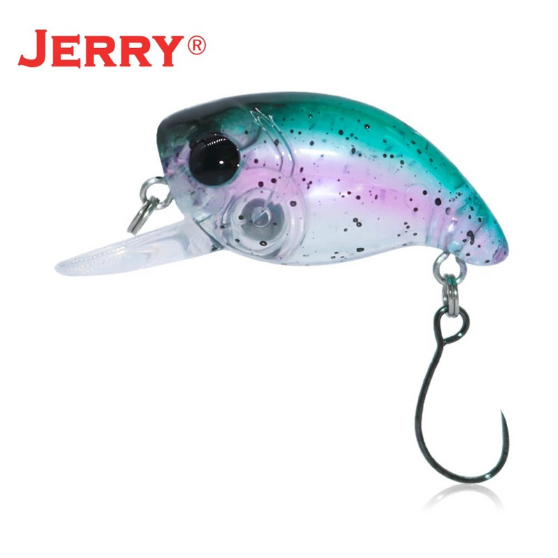 Jerry Tiptoe 2,4g 3cm Wobble Makšķerēšanas māneklis Crankbait Hard Bait Peldošs mikro spinings māneklis Ultralight Pesca Tackle