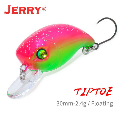 Jerry Tiptoe Trout Area Mikro plutajući vobleri Spinning čepovi UV svjetlucave boje Jezerski smuđ Riječni tok Mamac za ribolov Tvrdi mamac