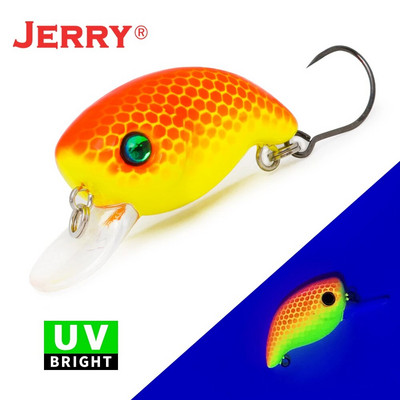 Jerry Tiptoe Trout Area Micro Floating Wobblers Spinning Plugs UV Glowing Colors Lake Perch River Stream Fishing Lure Hard Bait