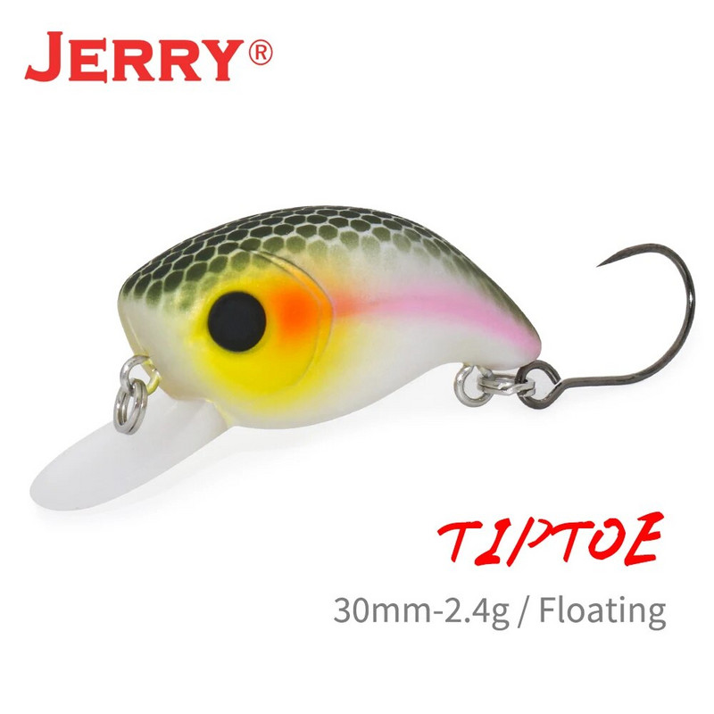 Jerry Tiptoe Trout Area Micro Floating Wobblers Spinning Plugs UV Glowing Colors Lake Perch River Stream Fishing Lure Hard Bait
