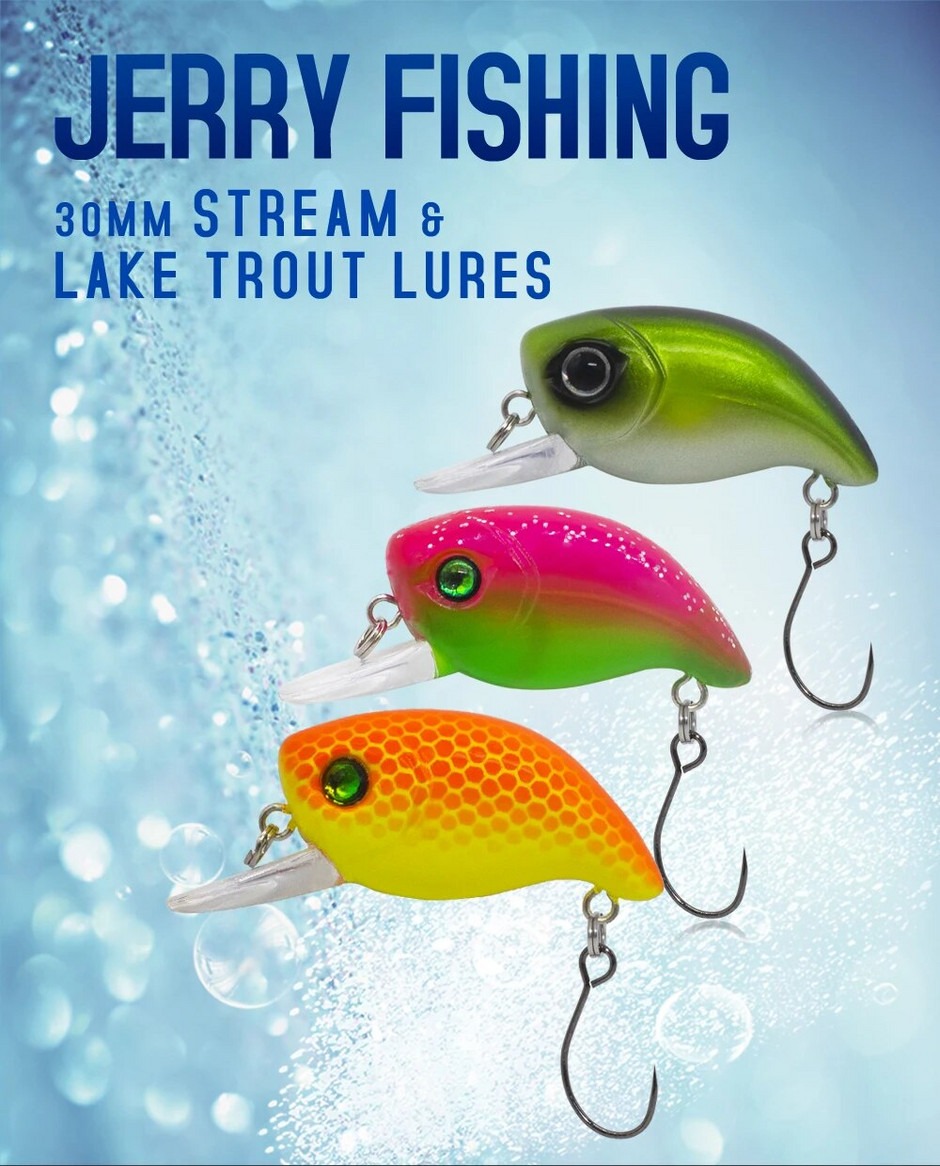 Jerry Tiptoe Trout Area Micro Floating Wobblers Spinning Plugs UV Glowing  Colors Lake Perch River Stream Fishing Lure Hard Bait 