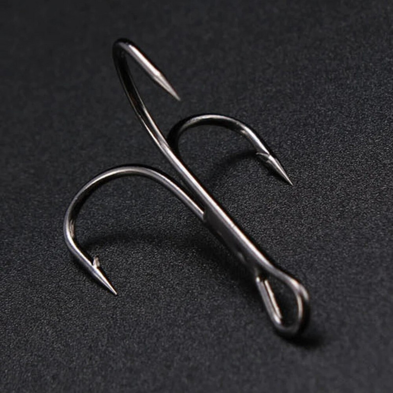 Γάντζοι ψαρέματος Gamakatsu 15 τμχ/παρτίδα 13ME 1#-14# Υλικό από χάλυβα υψηλής περιεκτικότητας σε άνθρακα Treble Black Hook Fishing Tackle Fishing Round Bend