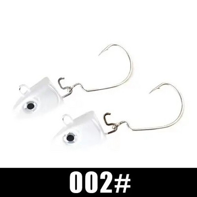 FTK 2vnt./sl. 5g 12g 25g švaistiklis Jig head kabliukas žvejybos kablio galvutė Jig masalas kietas masalas minkštas kirminų kabliukas žvejybai