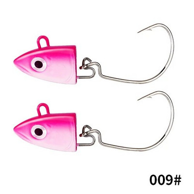 FTK 2vnt./sl. 5g 12g 25g švaistiklis Jig head kabliukas žvejybos kablio galvutė Jig masalas kietas masalas minkštas kirminų kabliukas žvejybai