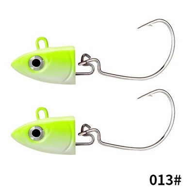 FTK 2vnt./sl. 5g 12g 25g švaistiklis Jig head kabliukas žvejybos kablio galvutė Jig masalas kietas masalas minkštas kirminų kabliukas žvejybai