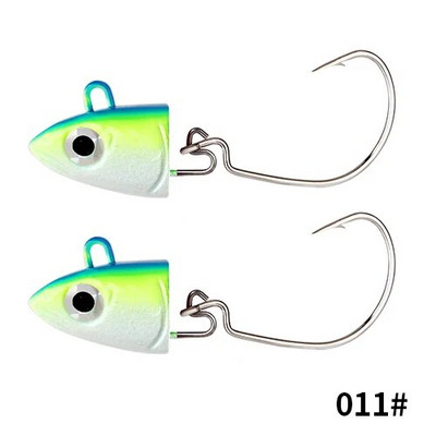 FTK 2vnt./sl. 5g 12g 25g švaistiklis Jig head kabliukas žvejybos kablio galvutė Jig masalas kietas masalas minkštas kirminų kabliukas žvejybai