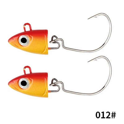 FTK 2vnt./sl. 5g 12g 25g švaistiklis Jig head kabliukas žvejybos kablio galvutė Jig masalas kietas masalas minkštas kirminų kabliukas žvejybai