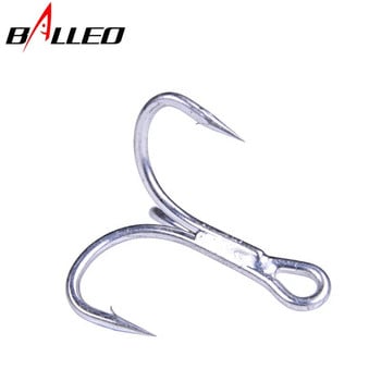 Balleo 5/10PCS Sharp τετραπλό ενισχυμένο τριπλό άγκιστρο άγκυρας Τρία αγκίστρια ψαρέματος 4 φορές δέλεαρ τρία πιρούνια γάντζο με τρία νύχια