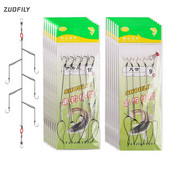 Augsta oglekļa tērauda platformas Grozāmi makšķerēšanas piederumi Pesca 3#-18# ēsmu turētāja aukla ar 5 āķiem makšķerēšanas āķu komplekts Marusi Ishni