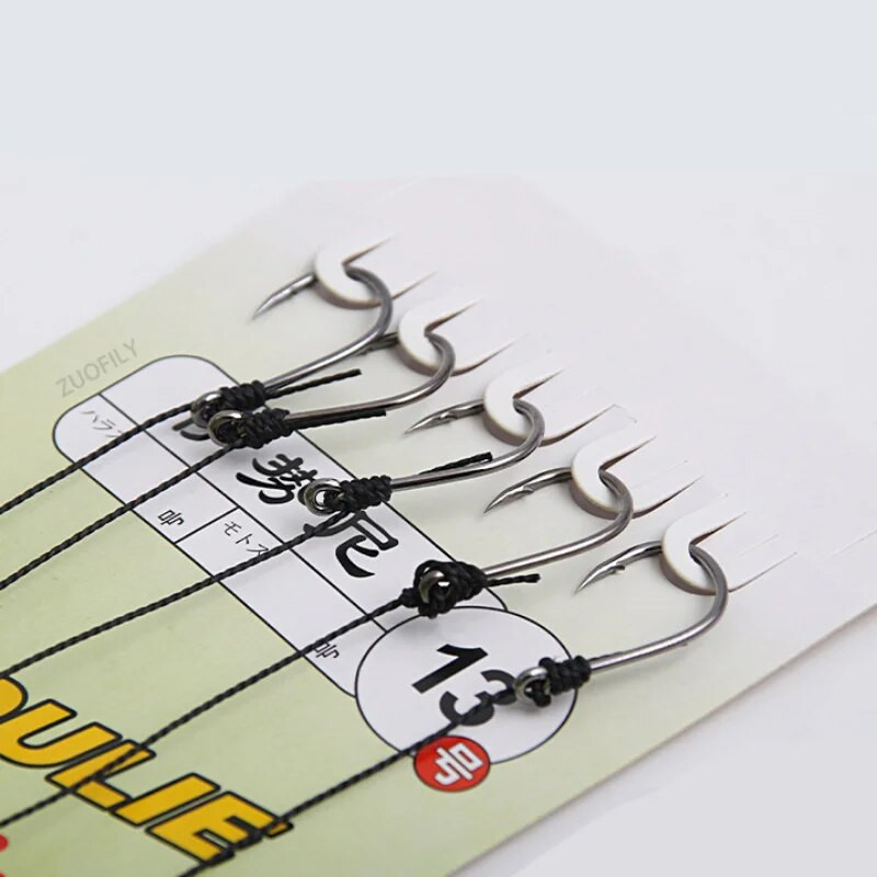 Augsta oglekļa tērauda platformas Grozāmi makšķerēšanas piederumi Pesca 3#-18# ēsmu turētāja aukla ar 5 āķiem makšķerēšanas āķu komplekts Marusi Ishni