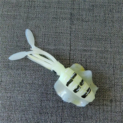 MUKUN 1PC 2g 6,5cm Luminous UV Squid Jig Soft Squid Fishing Trolling Lure For Sea Fishing Boat Fishing Wobblers Bait Rockfishing