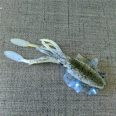 MUKUN 1PC 2g 6,5cm Luminous UV Squid Jig Soft Squid Fishing Trolling Lure For Sea Fishing Boat Fishing Wobblers Bait Rockfishing