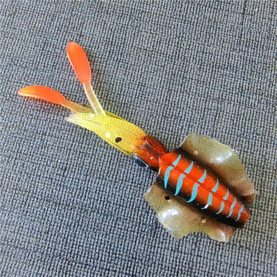 MUKUN 1PC 2g 6,5cm Luminous UV Squid Jig Soft Squid Fishing Trolling Lure For Sea Fishing Boat Fishing Wobblers Bait Rockfishing