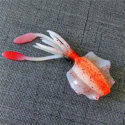 MUKUN 1PC 2g 6,5cm Luminous UV Squid Jig Soft Squid Fishing Trolling Lure For Sea Fishing Boat Fishing Wobblers Bait Rockfishing